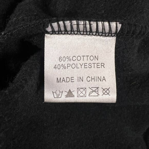 Dallas Cowboys Cropped Hoodie M Sequin Star Cozy Black Fleece Pullover NFL Cuce - Picture 8 of 13